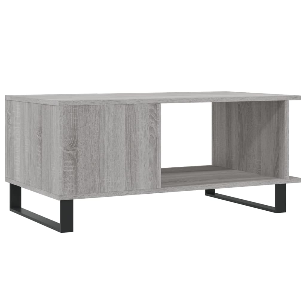 Τραπεζάκι Σαλονιού Γκρι Sonoma 90x50x40 εκ. Επεξεργασμένο Ξύλο