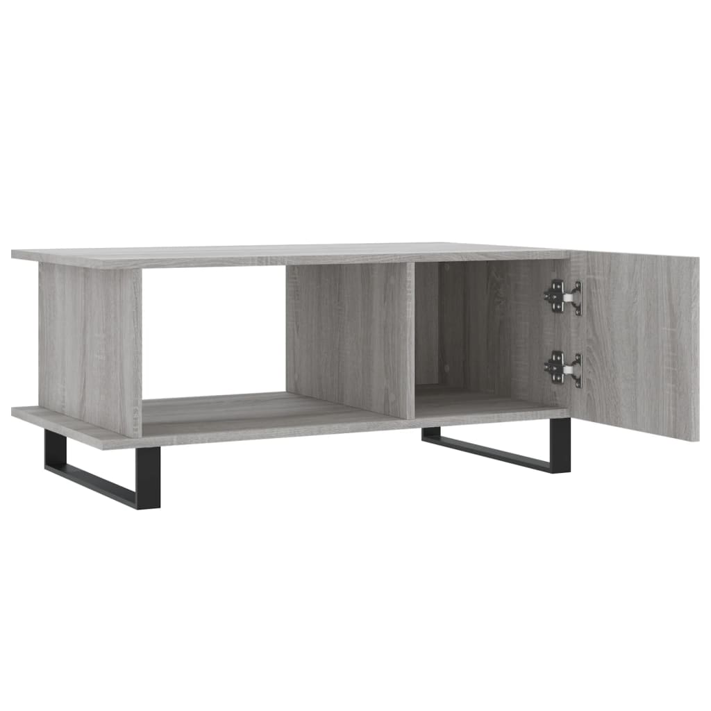 Τραπεζάκι Σαλονιού Γκρι Sonoma 90x50x40 εκ. Επεξεργασμένο Ξύλο