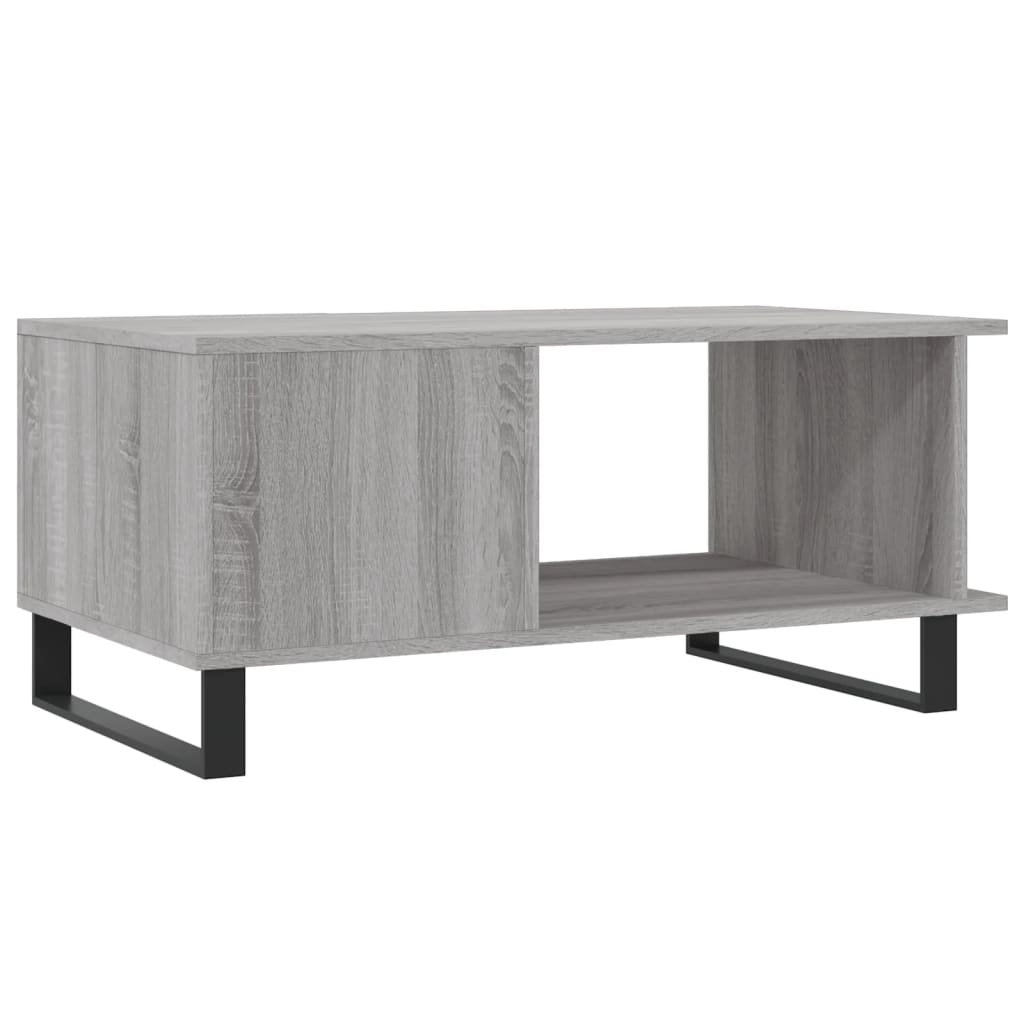 Τραπεζάκι Σαλονιού Γκρι Sonoma 90x50x40 εκ. Επεξεργασμένο Ξύλο