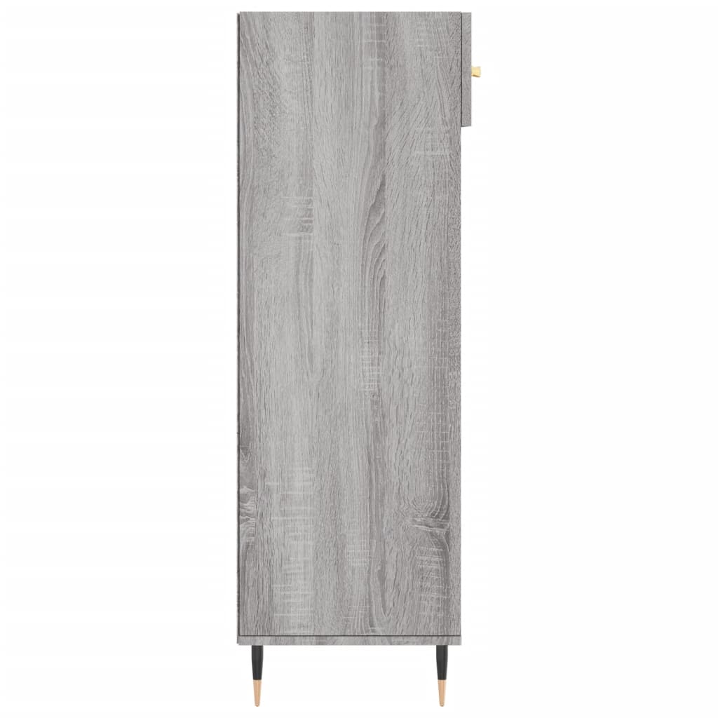 Παπουτσοθήκη Γκρι Sonoma 60 x 35 x 105 εκ. από Επεξεργ. Ξύλο