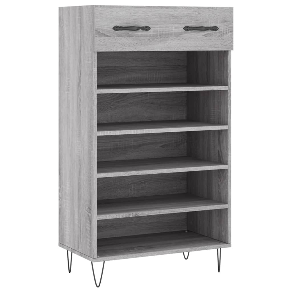 Παπουτσοθήκη Γκρι Sonoma 60 x 35 x 105 εκ. από Επεξεργ. Ξύλο - Pakobazaar