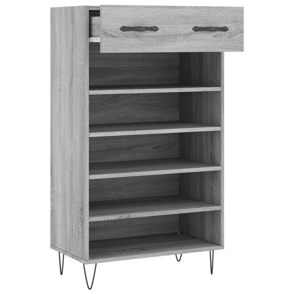Παπουτσοθήκη Γκρι Sonoma 60 x 35 x 105 εκ. από Επεξεργ. Ξύλο - Pakobazaar