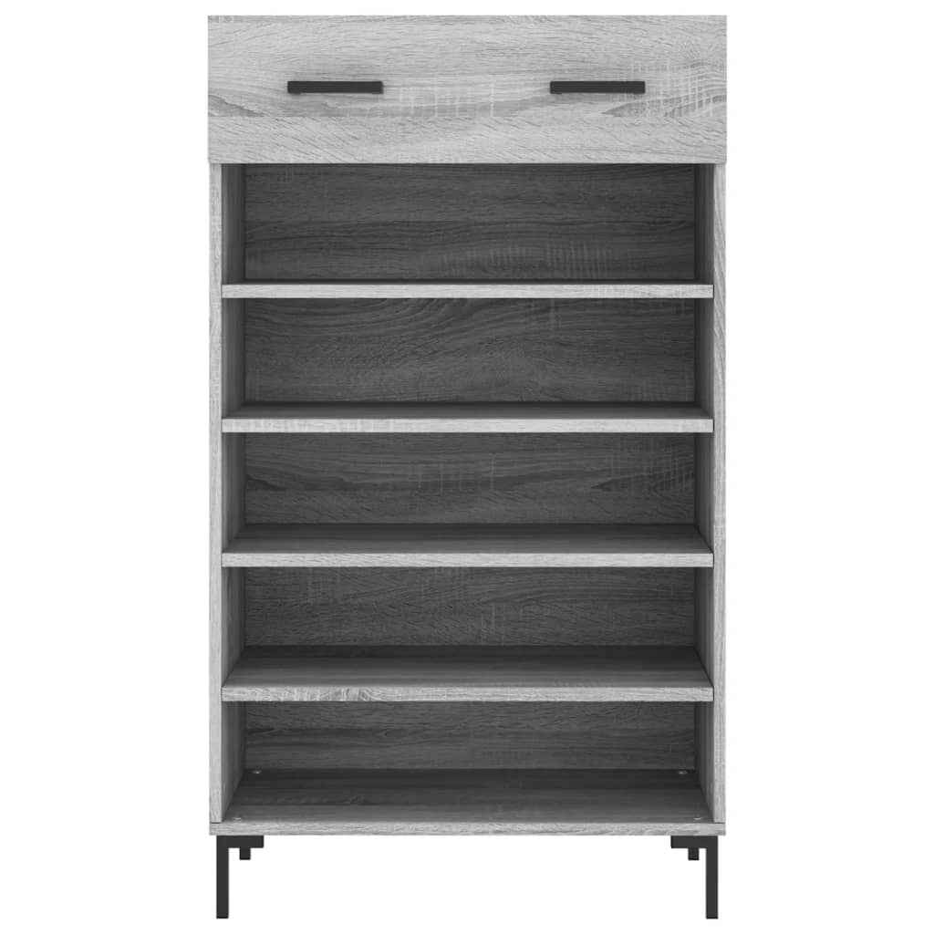 Παπουτσοθήκη Γκρι Sonoma 60 x 35 x 105 εκ. από Επεξεργ. Ξύλο