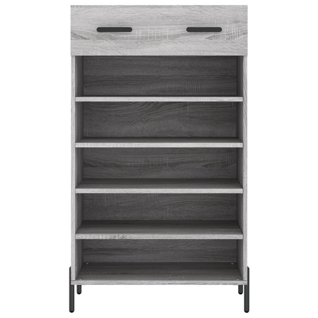 Παπουτσοθήκη Γκρι Sonoma 60 x 35 x 105 εκ. από Επεξεργ. Ξύλο