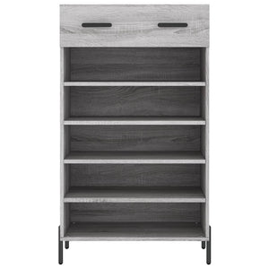 Παπουτσοθήκη Γκρι Sonoma 60 x 35 x 105 εκ. από Επεξεργ. Ξύλο