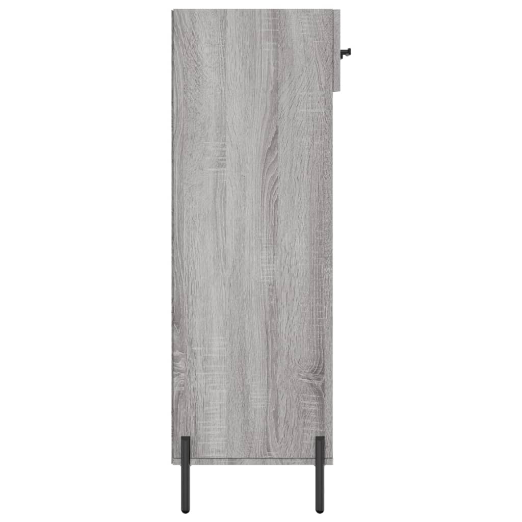 Παπουτσοθήκη Γκρι Sonoma 60 x 35 x 105 εκ. από Επεξεργ. Ξύλο