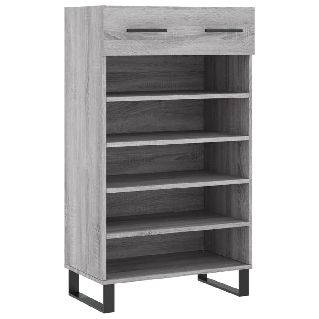 Παπουτσοθήκη Γκρι Sonoma 60 x 35 x 105 εκ. από Επεξεργ. Ξύλο