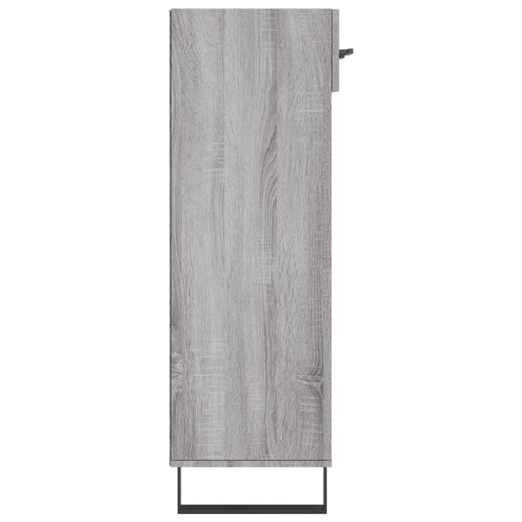 Παπουτσοθήκη Γκρι Sonoma 60 x 35 x 105 εκ. από Επεξεργ. Ξύλο