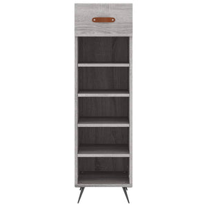 Παπουτσοθήκη Γκρι Sonoma 30x35x105 εκ. από Επεξεργασμένο Ξύλο