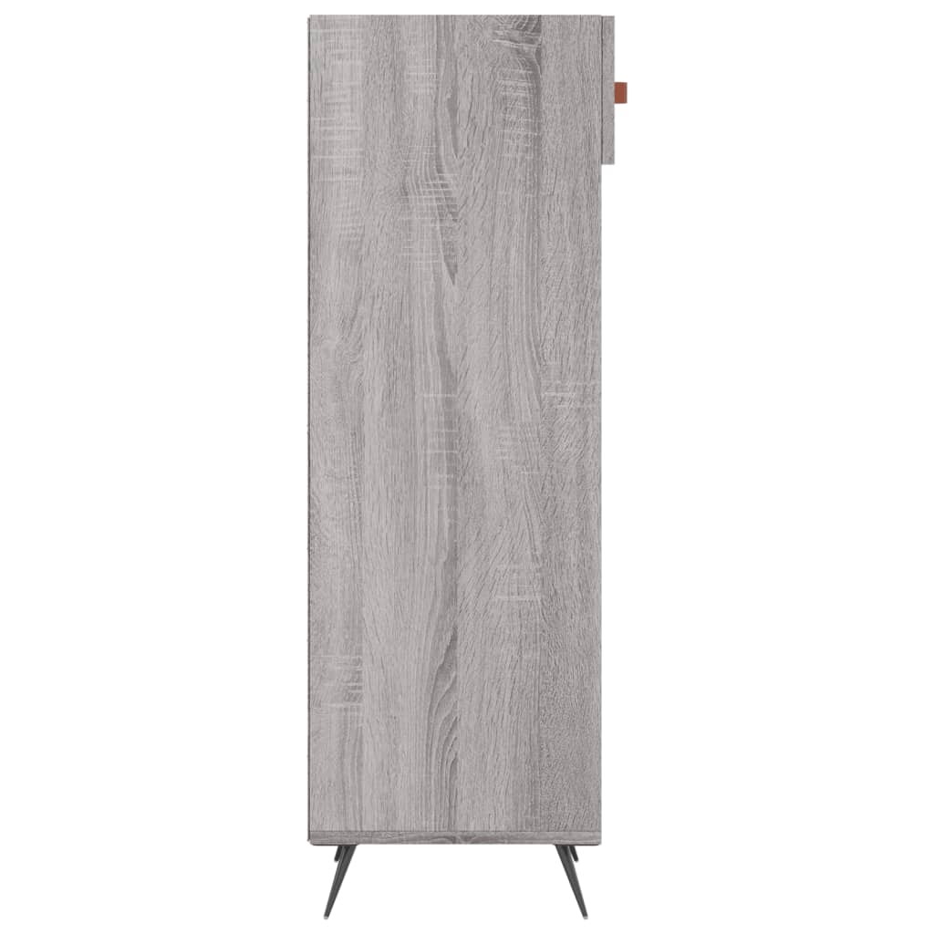 Παπουτσοθήκη Γκρι Sonoma 30x35x105 εκ. από Επεξεργασμένο Ξύλο