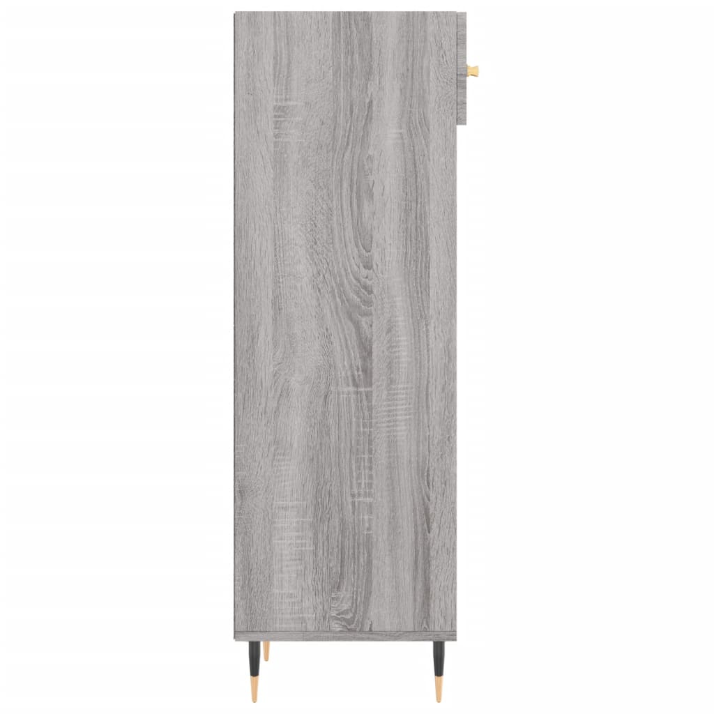 Παπουτσοθήκη Γκρι Sonoma 30x35x105 εκ. από Επεξεργασμένο Ξύλο