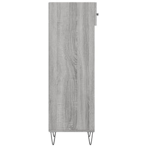 Παπουτσοθήκη Γκρι Sonoma 30x35x105 εκ. από Επεξεργασμένο Ξύλο