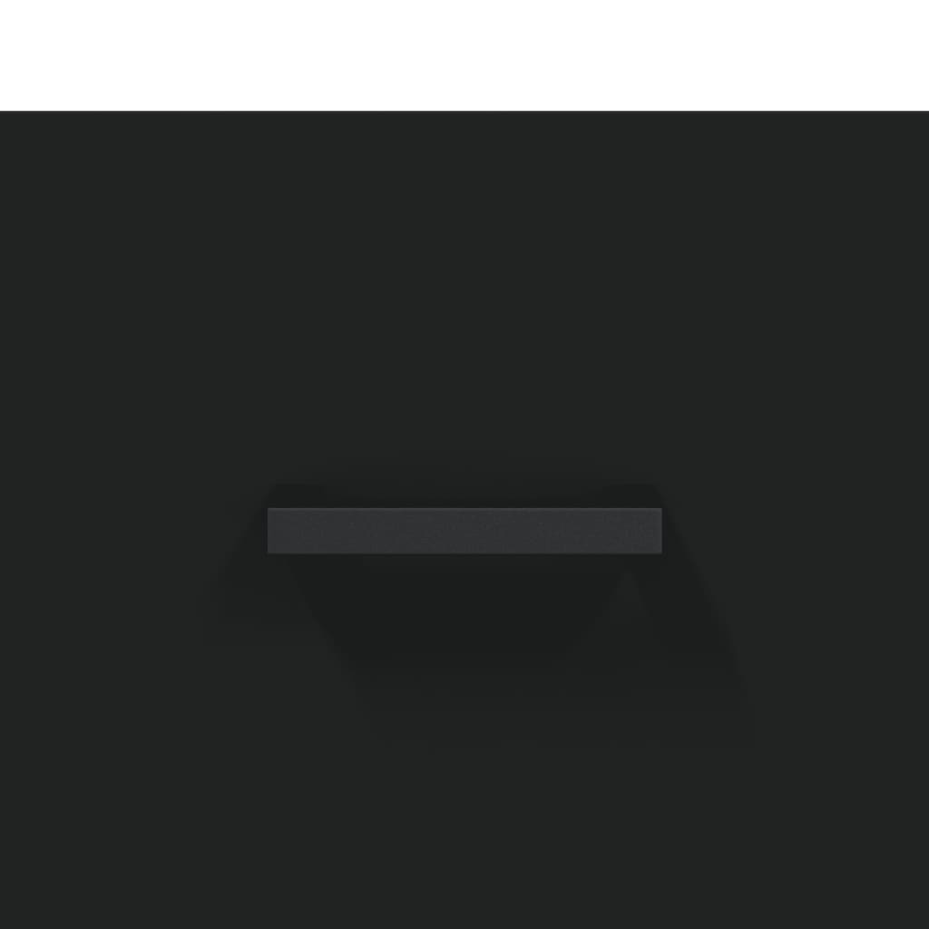 Παπουτσοθήκη Μαύρη 30 x 35 x 105 εκ. από Επεξεργασμένο Ξύλο