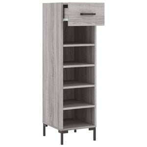 Παπουτσοθήκη Γκρι Sonoma 30x35x105 εκ. από Επεξεργασμένο Ξύλο