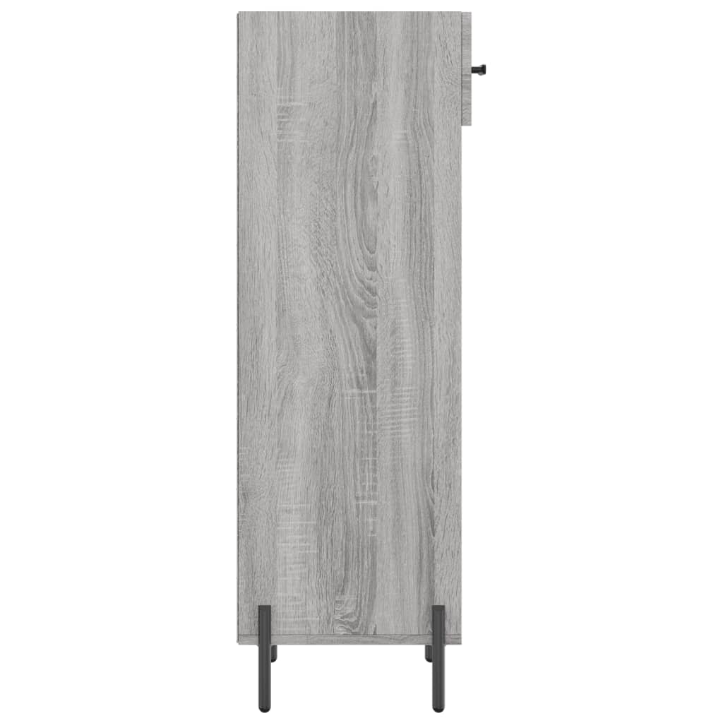Παπουτσοθήκη Γκρι Sonoma 30x35x105 εκ. από Επεξεργασμένο Ξύλο