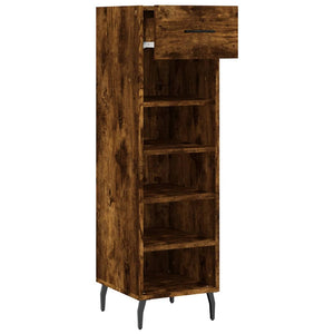 Παπουτσοθήκη Καπνιστή Δρυς 30x35x105 εκ. από Επεξεργασμένο Ξύλο