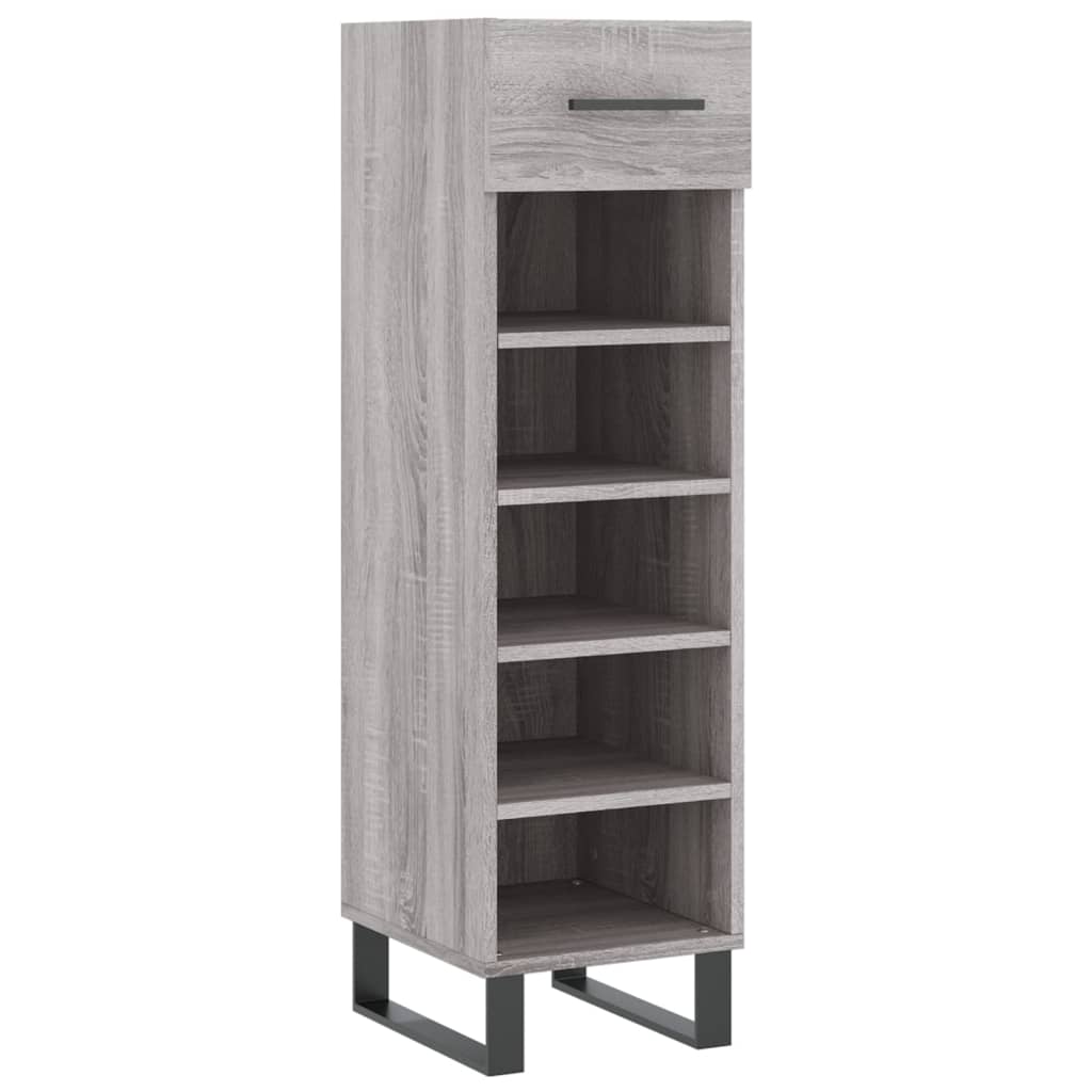 Παπουτσοθήκη Γκρι Sonoma 30x35x105 εκ. από Επεξεργασμένο Ξύλο