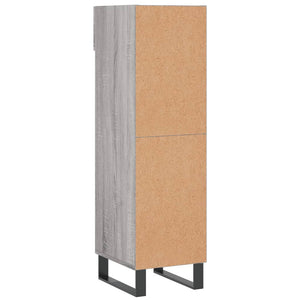 Παπουτσοθήκη Γκρι Sonoma 30x35x105 εκ. από Επεξεργασμένο Ξύλο