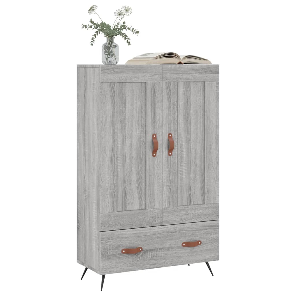 Ντουλάπα Γκρι Sonoma 69,5 x 31 x 115 εκ. από Επεξεργασμένο Ξύλο