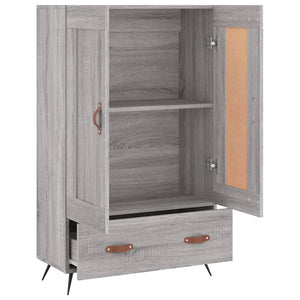 Ντουλάπα Γκρι Sonoma 69,5 x 31 x 115 εκ. από Επεξεργασμένο Ξύλο