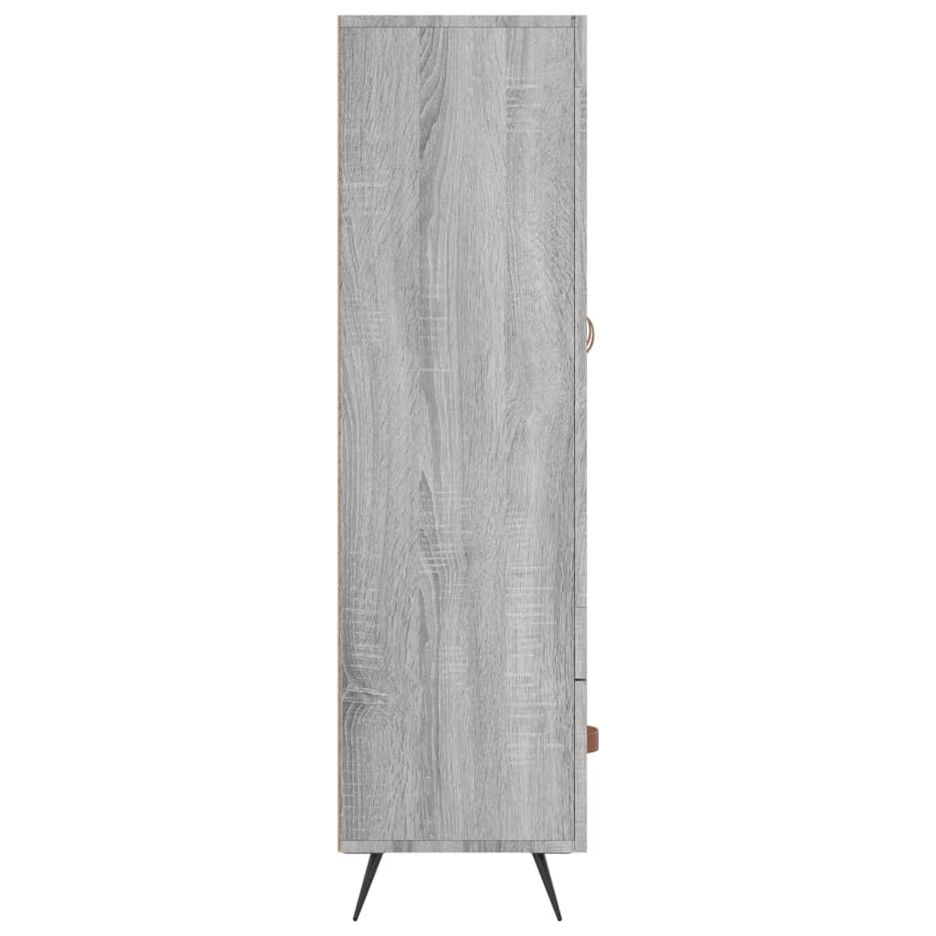 Ντουλάπα Γκρι Sonoma 69,5 x 31 x 115 εκ. από Επεξεργασμένο Ξύλο