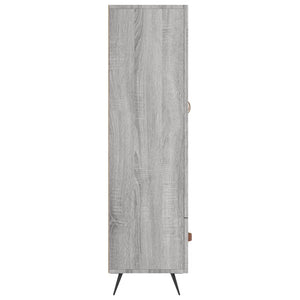 Ντουλάπα Γκρι Sonoma 69,5 x 31 x 115 εκ. από Επεξεργασμένο Ξύλο