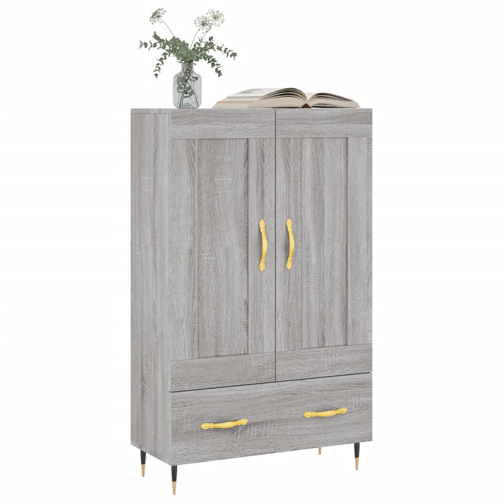 Ντουλάπα Γκρι Sonoma 69,5 x 31 x 115 εκ. από Επεξεργασμένο Ξύλο