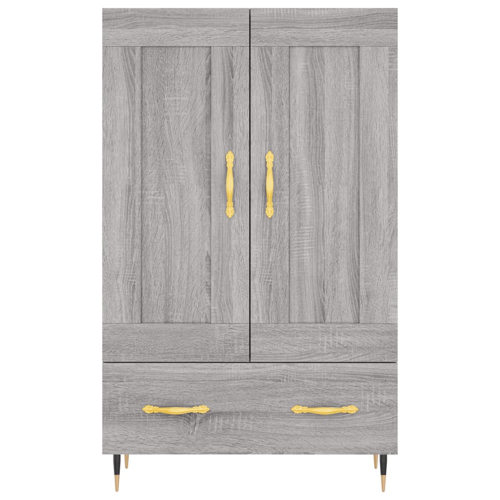Ντουλάπα Γκρι Sonoma 69,5 x 31 x 115 εκ. από Επεξεργασμένο Ξύλο