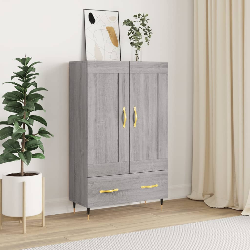 Ντουλάπα Γκρι Sonoma 69,5 x 31 x 115 εκ. από Επεξεργασμένο Ξύλο