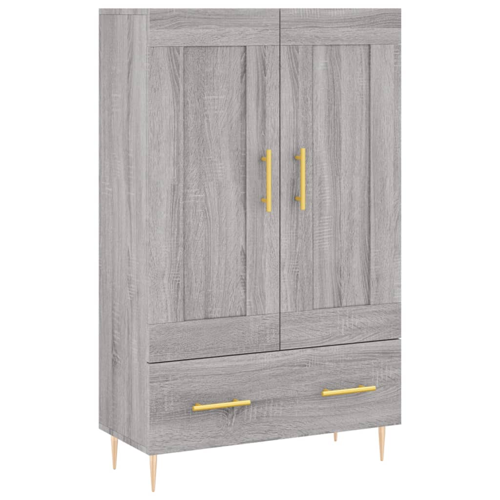 Ντουλάπα Γκρι Sonoma 69,5 x 31 x 115 εκ. από Επεξεργασμένο Ξύλο
