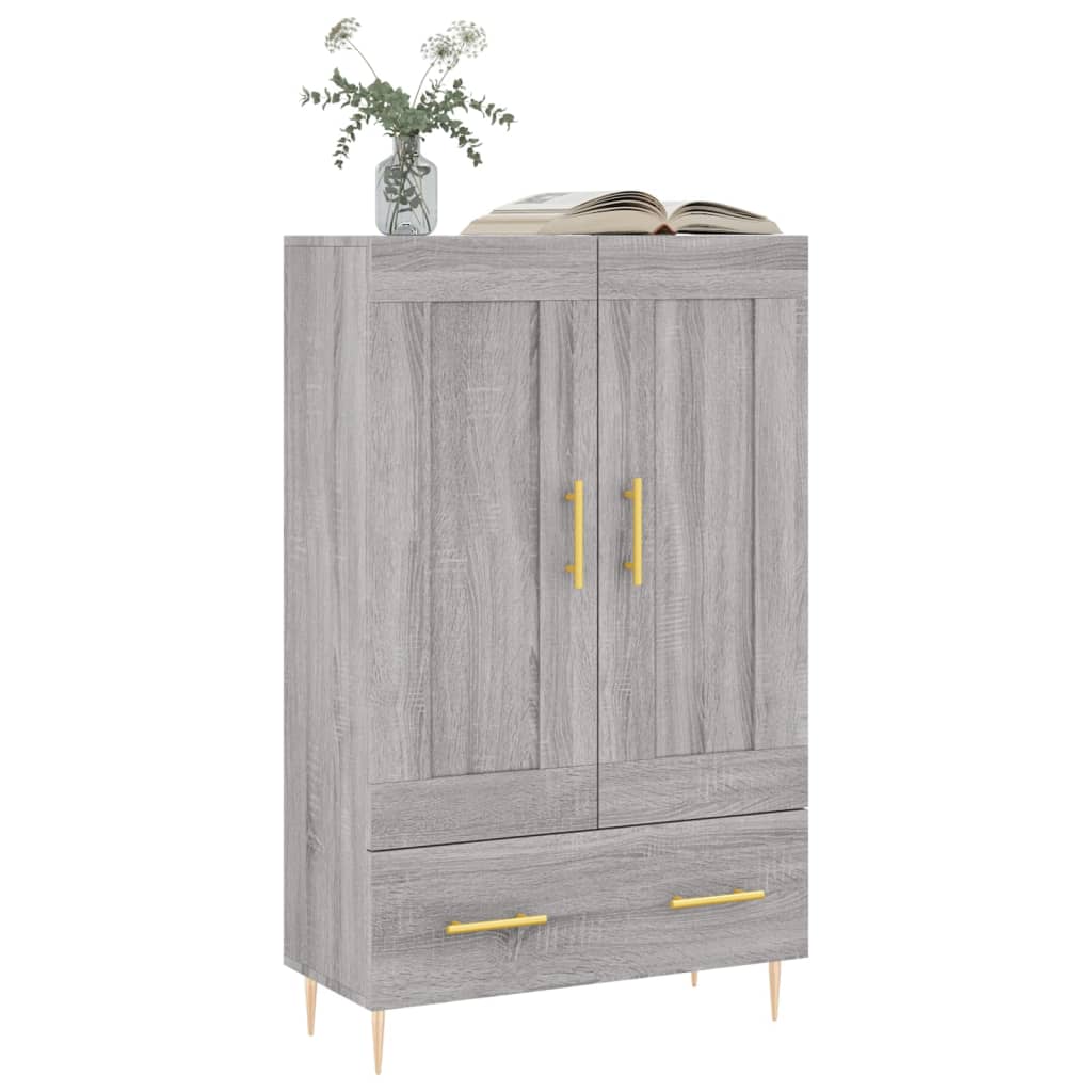 Ντουλάπα Γκρι Sonoma 69,5 x 31 x 115 εκ. από Επεξεργασμένο Ξύλο