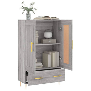 Ντουλάπα Γκρι Sonoma 69,5 x 31 x 115 εκ. από Επεξεργασμένο Ξύλο