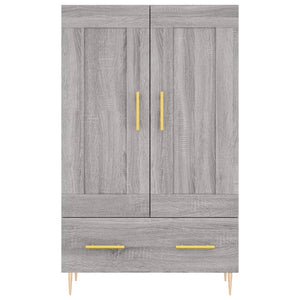 Ντουλάπα Γκρι Sonoma 69,5 x 31 x 115 εκ. από Επεξεργασμένο Ξύλο