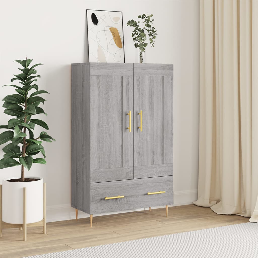 Ντουλάπα Γκρι Sonoma 69,5 x 31 x 115 εκ. από Επεξεργασμένο Ξύλο