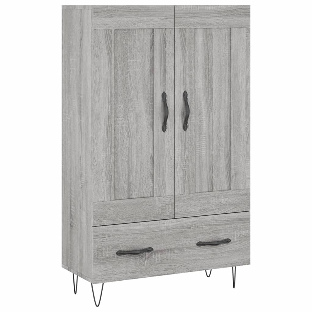 Ντουλάπα Γκρι Sonoma 69,5 x 31 x 115 εκ. από Επεξεργασμένο Ξύλο