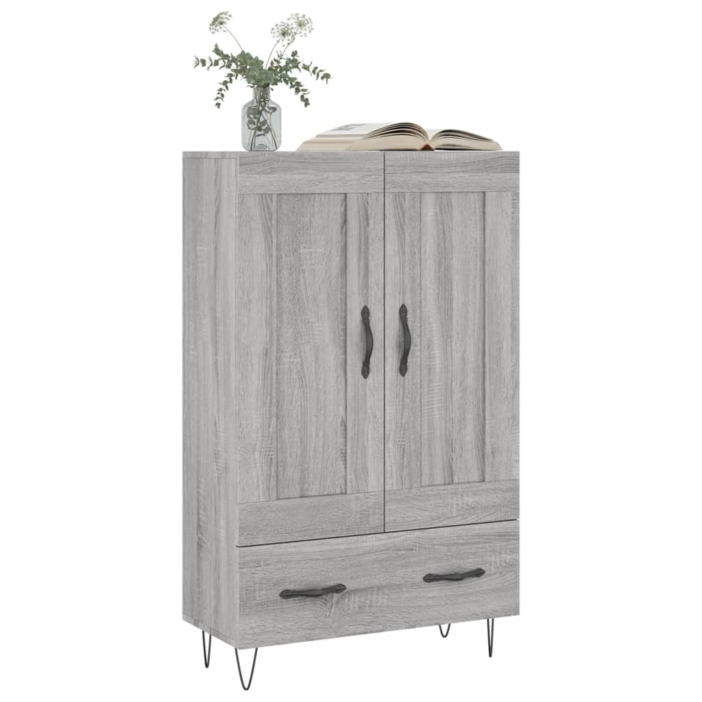 Ντουλάπα Γκρι Sonoma 69,5 x 31 x 115 εκ. από Επεξεργασμένο Ξύλο