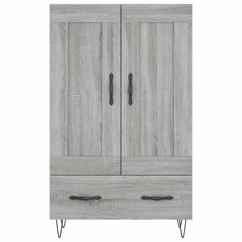Ντουλάπα Γκρι Sonoma 69,5 x 31 x 115 εκ. από Επεξεργασμένο Ξύλο