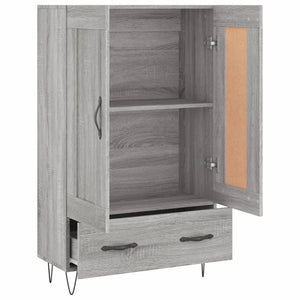 Ντουλάπα Γκρι Sonoma 69,5 x 31 x 115 εκ. από Επεξεργασμένο Ξύλο