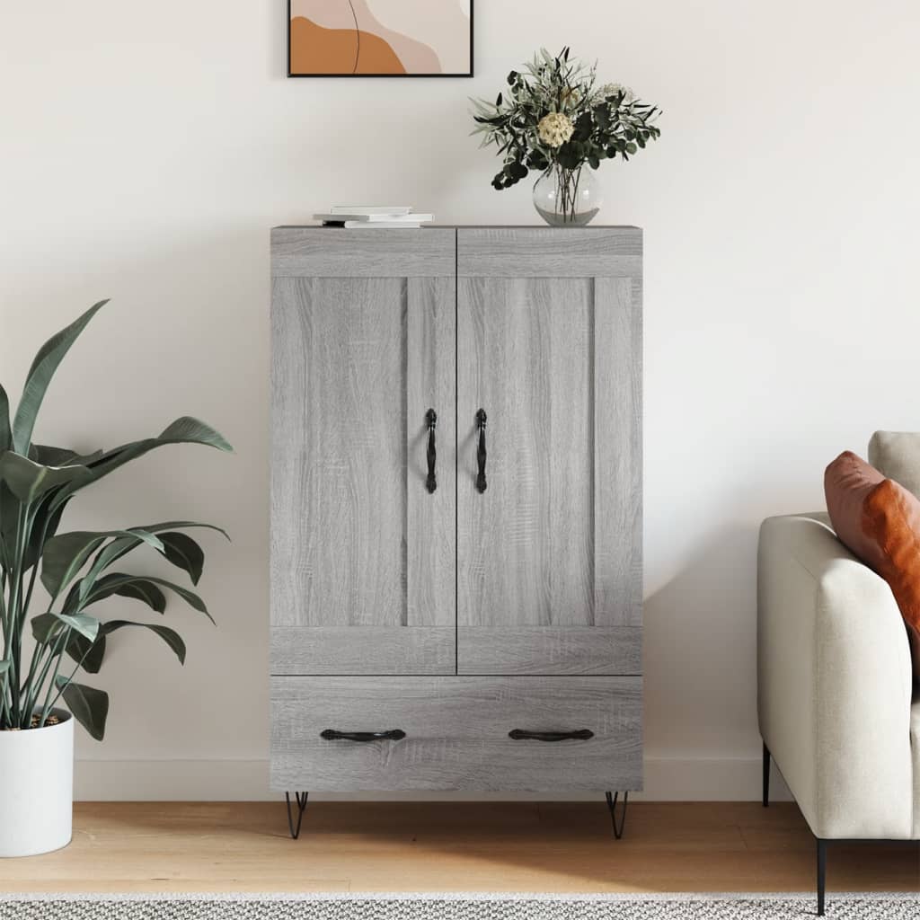Ντουλάπα Γκρι Sonoma 69,5 x 31 x 115 εκ. από Επεξεργασμένο Ξύλο