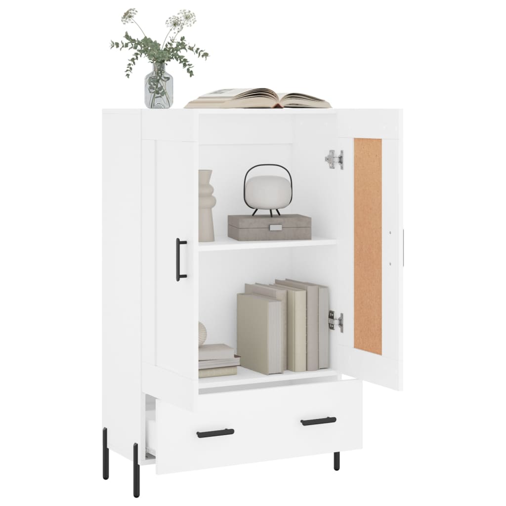 Ντουλάπα Λευκή 69,5 x 31 x 115 εκ. από Επεξεργασμένο Ξύλο