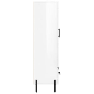 Ντουλάπα Γυαλ. Λευκό 69,5 x 31 x 115 εκ. από Επεξεργασμένο Ξύλο - Pakobazaar