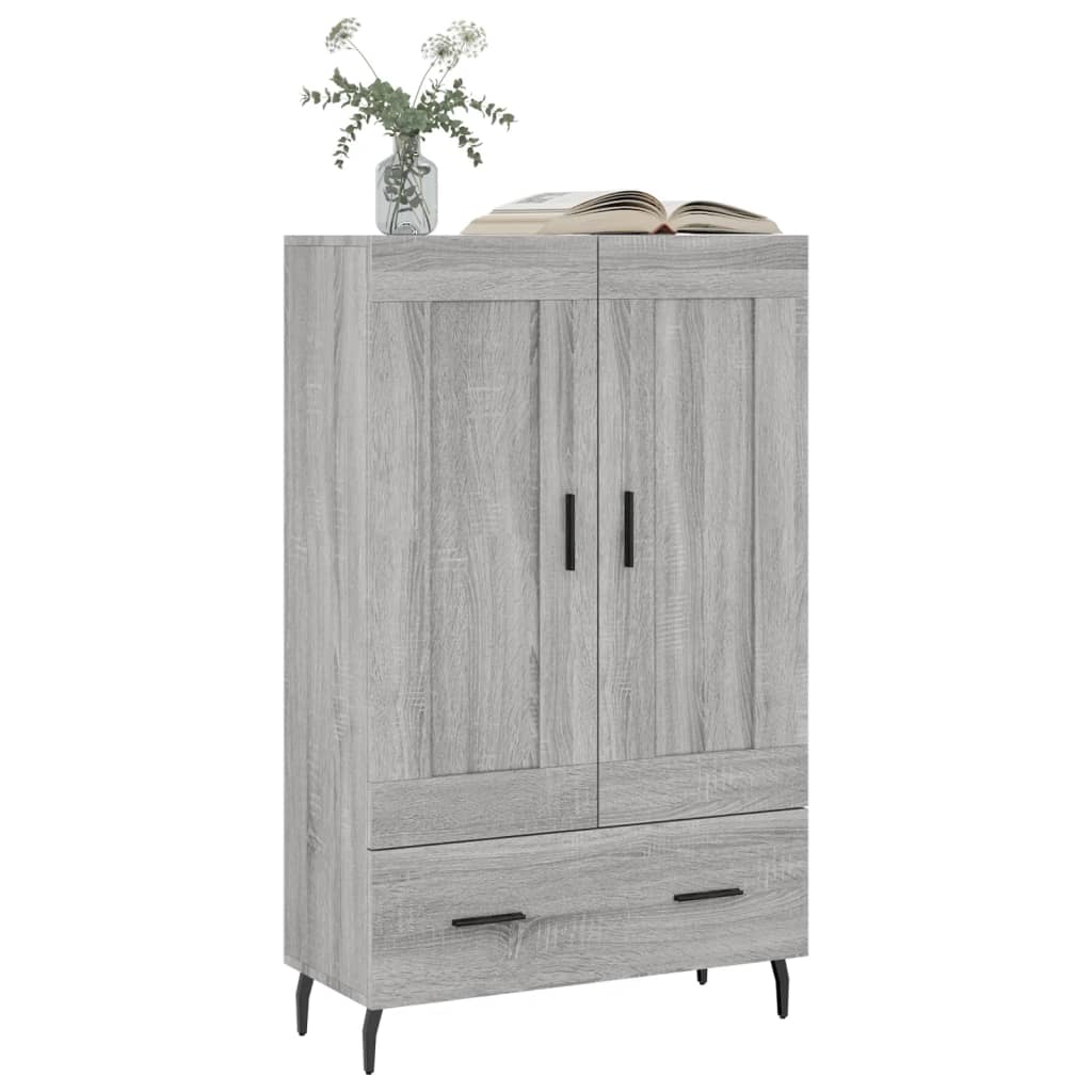 Ντουλάπα Γκρι Sonoma 69,5 x 31 x 115 εκ. από Επεξεργασμένο Ξύλο