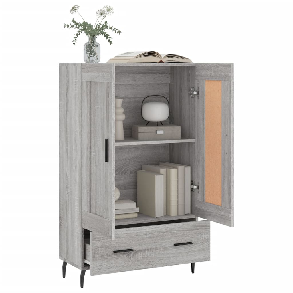 Ντουλάπα Γκρι Sonoma 69,5 x 31 x 115 εκ. από Επεξεργασμένο Ξύλο