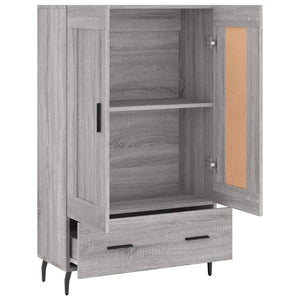 Ντουλάπα Γκρι Sonoma 69,5 x 31 x 115 εκ. από Επεξεργασμένο Ξύλο
