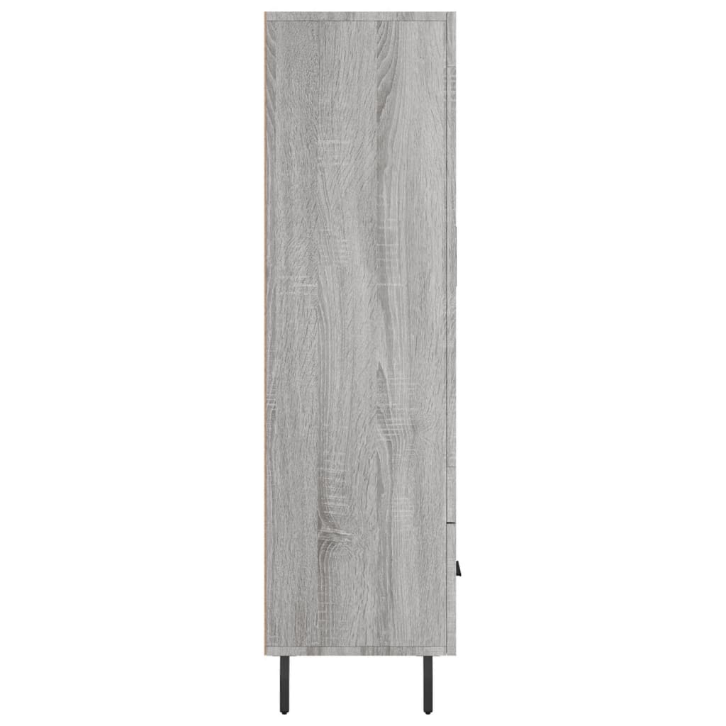 Ντουλάπα Γκρι Sonoma 69,5 x 31 x 115 εκ. από Επεξεργασμένο Ξύλο