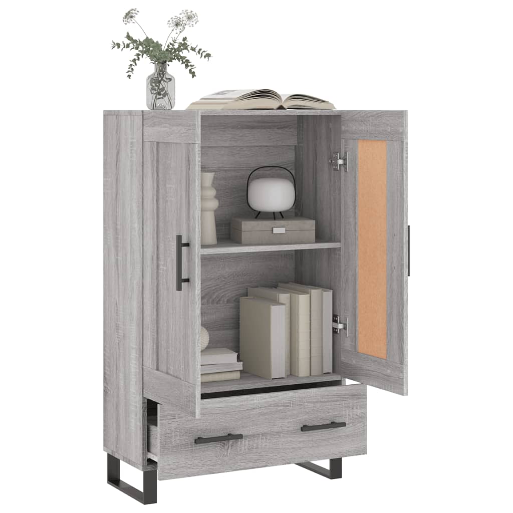 Ντουλάπα Γκρι Sonoma 69,5 x 31 x 115 εκ. από Επεξεργασμένο Ξύλο