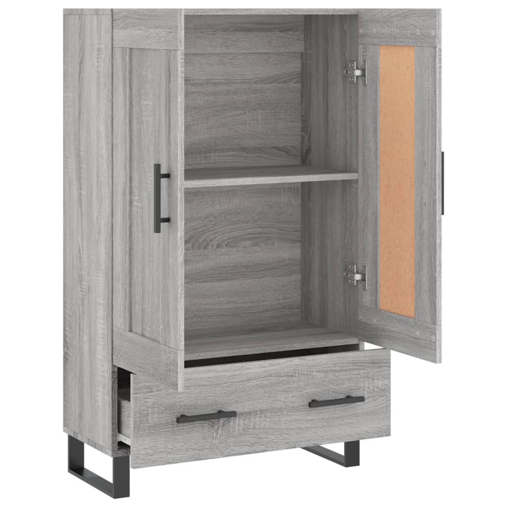 Ντουλάπα Γκρι Sonoma 69,5 x 31 x 115 εκ. από Επεξεργασμένο Ξύλο