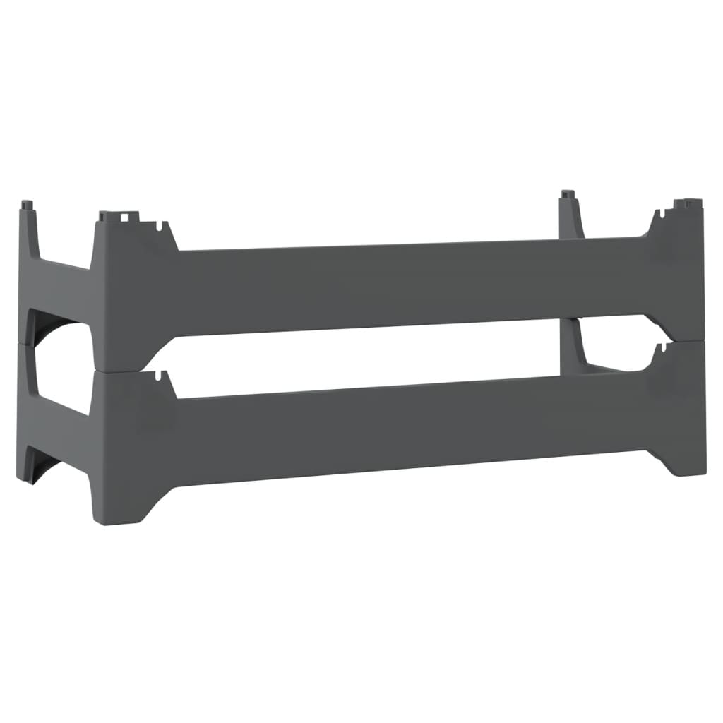 Ραφιέρα Κρασιών Στοιβαζόμενη για 12 Μπουκάλια από Πολυπρ/λένιο - PAKOBAZAAR