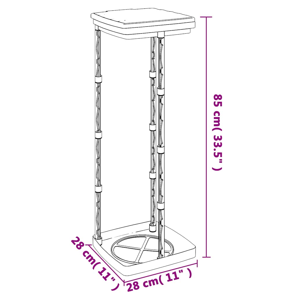 Βάσεις για Σακούλες Απορριμμάτων 2 τεμ. Μαύρο/Μπλε 120 Λ. PP - PAKOBAZAAR
