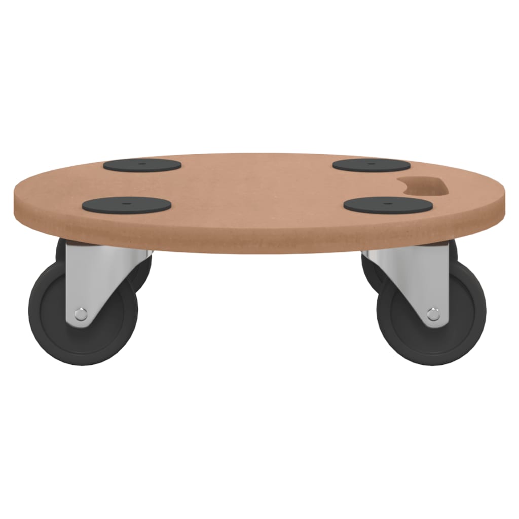 Τρέιλερ Μεταφοράς Αντικειμένων 2 Τεμ. Στρογγυλά από Επεξ. Ξύλο - PAKOBAZAAR